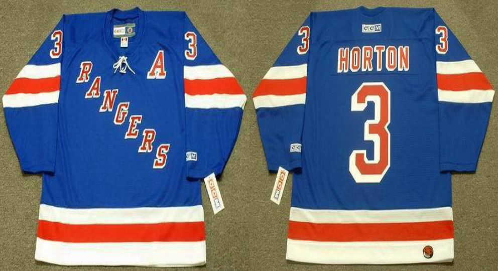 2019 Men New York Rangers #3 Horton blue CCM NHL jerseys